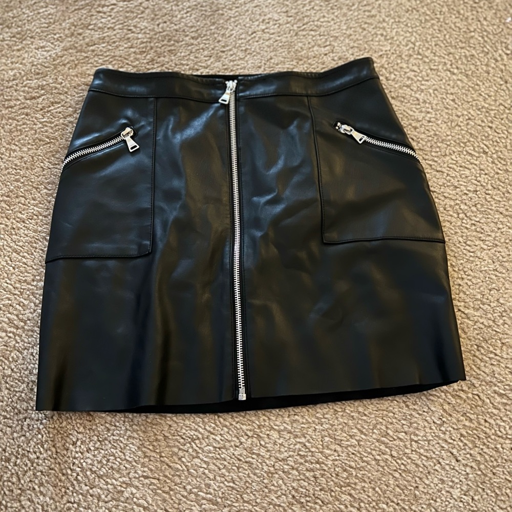 Express leather skirt! Worn once!